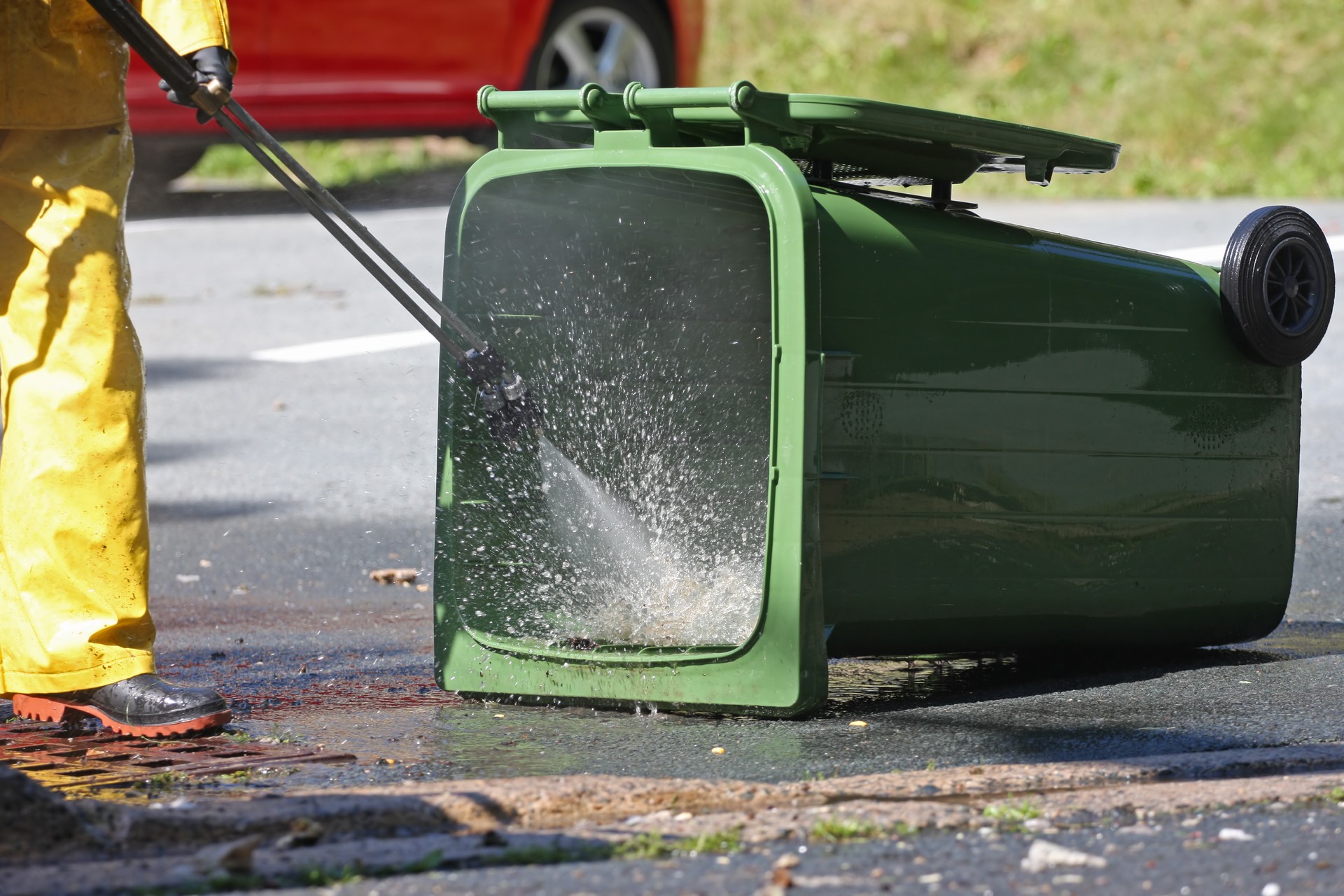 Washing A Green Bin Series